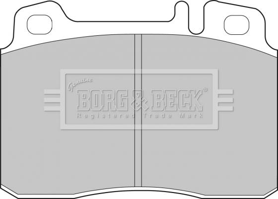 Borg & Beck BBP1492 - Тормозные колодки, дисковые, комплект autospares.lv