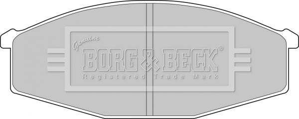 Borg & Beck BBP1497 - Тормозные колодки, дисковые, комплект autospares.lv