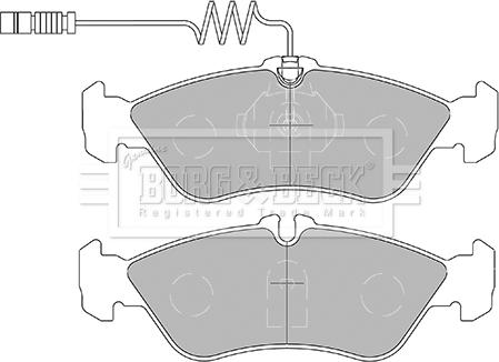 Borg & Beck BBP1445 - Тормозные колодки, дисковые, комплект autospares.lv