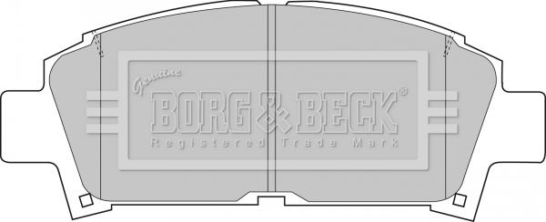 Borg & Beck BBP1440 - Тормозные колодки, дисковые, комплект autospares.lv