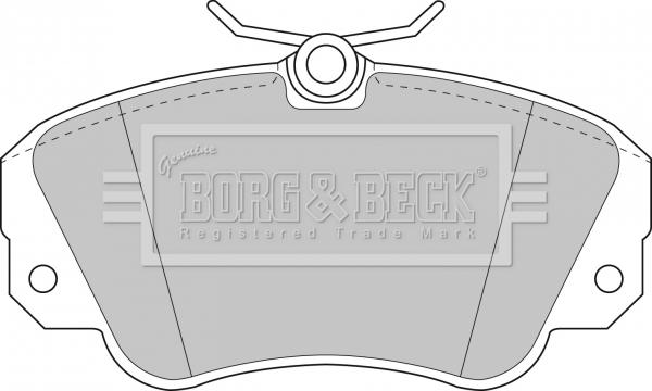 Borg & Beck BBP1448 - Тормозные колодки, дисковые, комплект autospares.lv