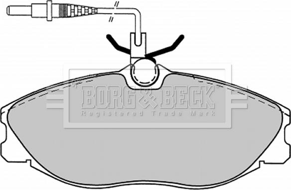 Borg & Beck BBP1443 - Тормозные колодки, дисковые, комплект autospares.lv