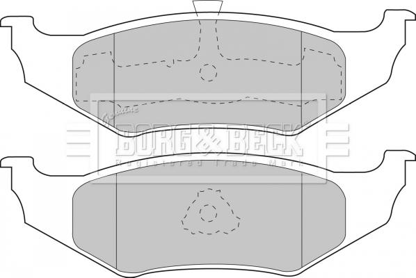 Borg & Beck BBP1450 - Тормозные колодки, дисковые, комплект autospares.lv