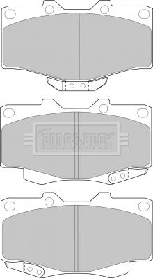 Borg & Beck BBP1469 - Тормозные колодки, дисковые, комплект autospares.lv