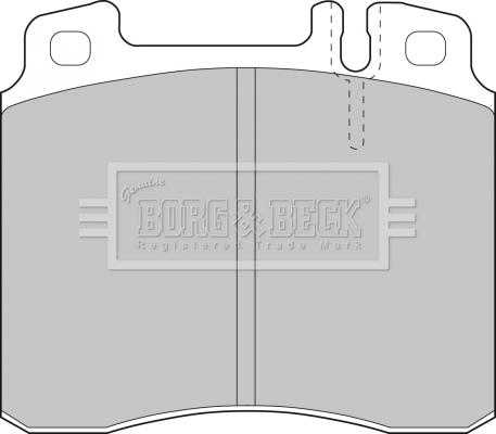 Borg & Beck BBP1464 - Тормозные колодки, дисковые, комплект autospares.lv