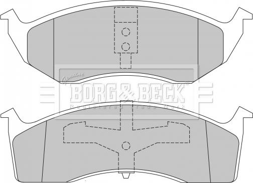 Borg & Beck BBP1465 - Тормозные колодки, дисковые, комплект autospares.lv