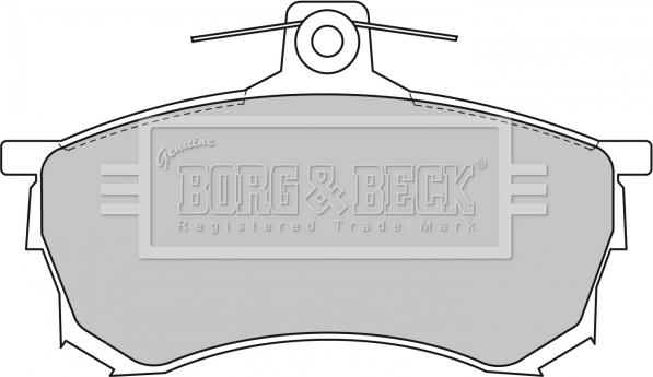 Borg & Beck BBP1463 - Тормозные колодки, дисковые, комплект autospares.lv