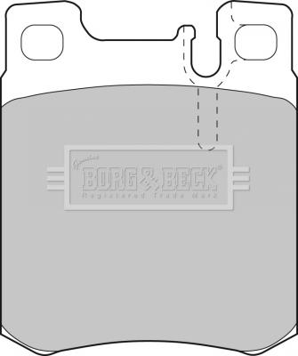 Borg & Beck BBP1462 - Тормозные колодки, дисковые, комплект autospares.lv