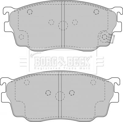Borg & Beck BBP1404 - Тормозные колодки, дисковые, комплект autospares.lv