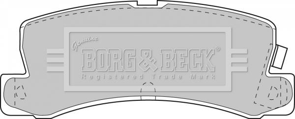 Borg & Beck BBP1405 - Тормозные колодки, дисковые, комплект autospares.lv