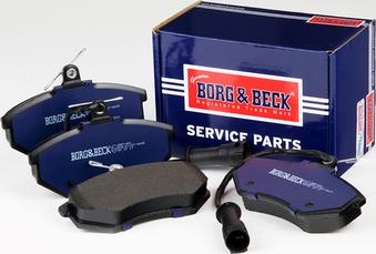 Borg & Beck BBP1406 - Тормозные колодки, дисковые, комплект autospares.lv