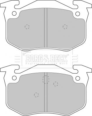 Borg & Beck BBP1401 - Тормозные колодки, дисковые, комплект autospares.lv