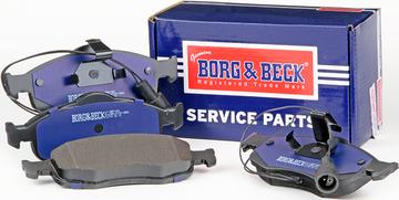 Borg & Beck BBP1408 - Тормозные колодки, дисковые, комплект autospares.lv