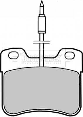 Borg & Beck BBP1402 - Тормозные колодки, дисковые, комплект autospares.lv