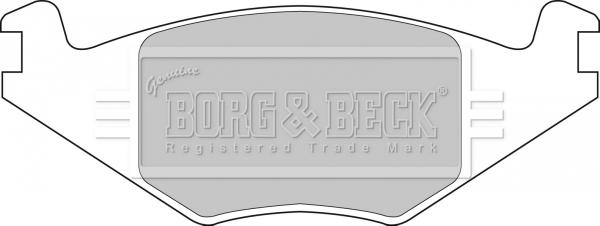 Borg & Beck BBP1415 - Тормозные колодки, дисковые, комплект autospares.lv