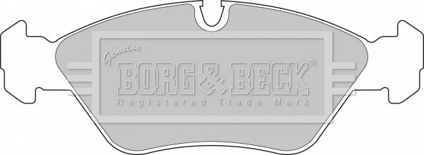 Borg & Beck BBP1412 - Тормозные колодки, дисковые, комплект autospares.lv