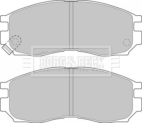 Borg & Beck BBP1484 - Тормозные колодки, дисковые, комплект autospares.lv