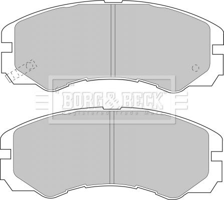 Borg & Beck BBP1485 - Тормозные колодки, дисковые, комплект autospares.lv