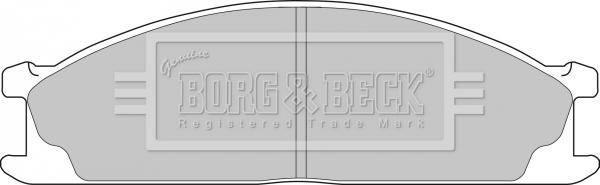 Borg & Beck BBP1486 - Тормозные колодки, дисковые, комплект autospares.lv