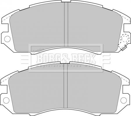 Borg & Beck BBP1480 - Тормозные колодки, дисковые, комплект autospares.lv