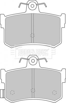 Borg & Beck BBP1482 - Тормозные колодки, дисковые, комплект autospares.lv