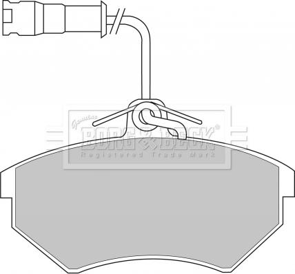 Borg & Beck BBP1439 - Тормозные колодки, дисковые, комплект autospares.lv