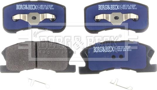 Borg & Beck BBP1434 - Тормозные колодки, дисковые, комплект autospares.lv