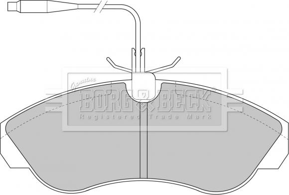 Borg & Beck BBP1430 - Тормозные колодки, дисковые, комплект autospares.lv