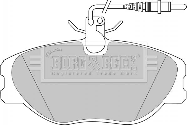 Borg & Beck BBP1438 - Тормозные колодки, дисковые, комплект autospares.lv