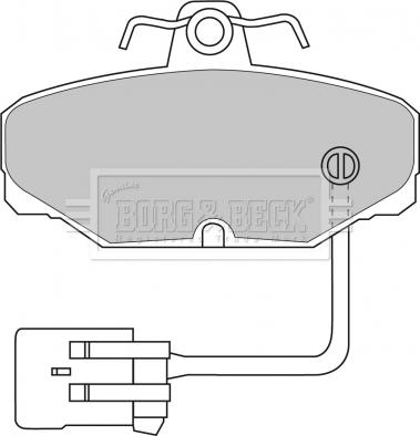 Borg & Beck BBP1433 - Тормозные колодки, дисковые, комплект autospares.lv