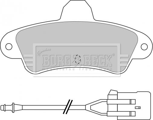 Borg & Beck BBP1437 - Тормозные колодки, дисковые, комплект autospares.lv