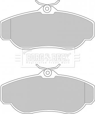 Borg & Beck BBP1429 - Тормозные колодки, дисковые, комплект autospares.lv