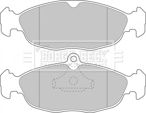 Borg & Beck BBP1791 - Тормозные колодки, дисковые, комплект autospares.lv