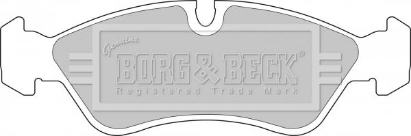 Borg & Beck BBP1423 - Тормозные колодки, дисковые, комплект autospares.lv