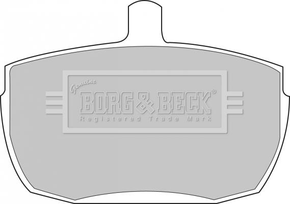 Borg & Beck BBP1422 - Тормозные колодки, дисковые, комплект autospares.lv