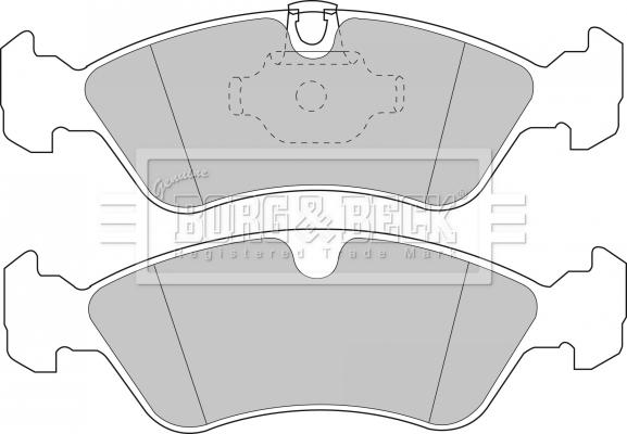 Borg & Beck BBP1474 - Тормозные колодки, дисковые, комплект autospares.lv