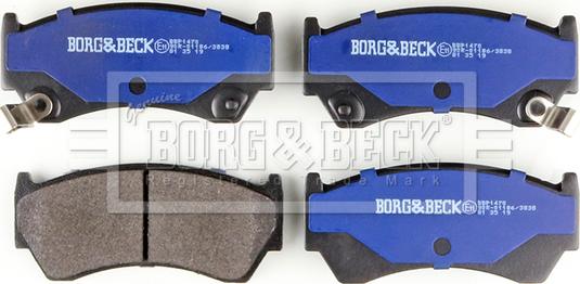 Borg & Beck BBP1470 - Тормозные колодки, дисковые, комплект autospares.lv