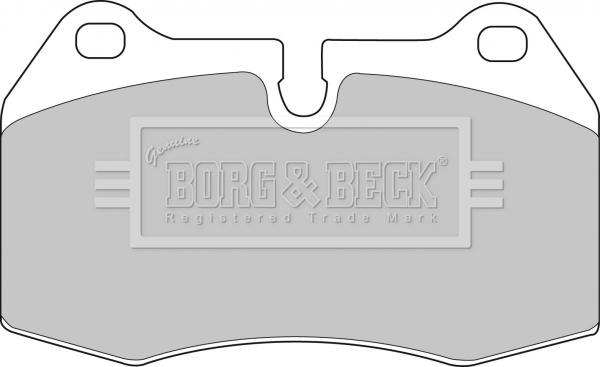Borg & Beck BBP1596 - Тормозные колодки, дисковые, комплект autospares.lv