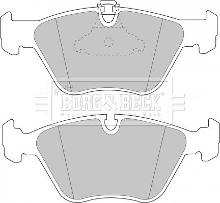 Borg & Beck BBP1590 - Тормозные колодки, дисковые, комплект autospares.lv