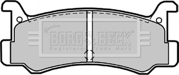 Borg & Beck BBP1540 - Тормозные колодки, дисковые, комплект autospares.lv