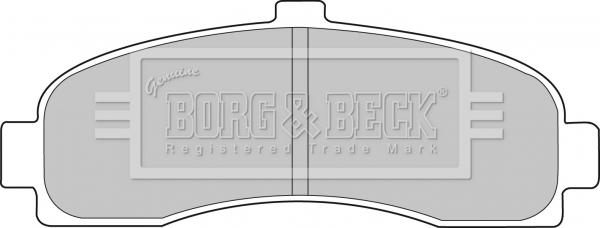 Borg & Beck BBP1541 - Тормозные колодки, дисковые, комплект autospares.lv