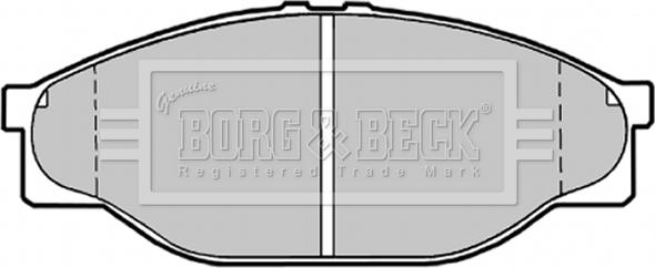 Borg & Beck BBP1548 - Тормозные колодки, дисковые, комплект autospares.lv