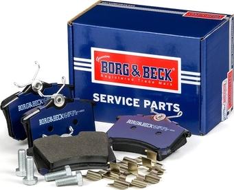 Borg & Beck BBP1542 - Тормозные колодки, дисковые, комплект autospares.lv