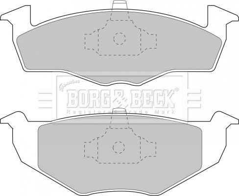 Borg & Beck BBP1555 - Тормозные колодки, дисковые, комплект autospares.lv