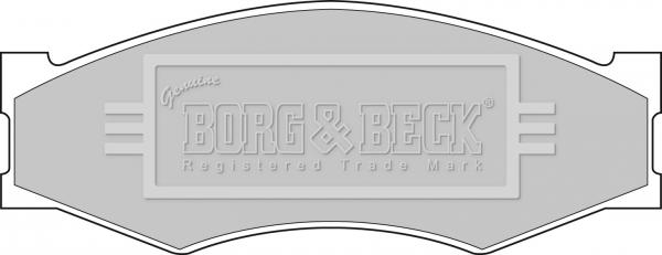 Borg & Beck BBP1551 - Тормозные колодки, дисковые, комплект autospares.lv