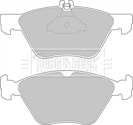 Borg & Beck BBP1564 - Тормозные колодки, дисковые, комплект autospares.lv