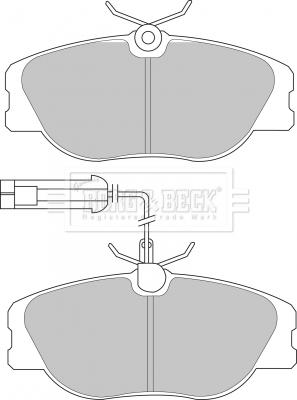 Borg & Beck BBP1567 - Тормозные колодки, дисковые, комплект autospares.lv