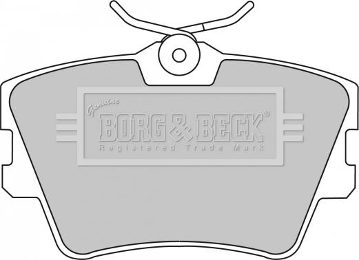 Borg & Beck BBP1501 - Тормозные колодки, дисковые, комплект autospares.lv
