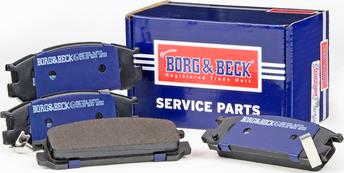 Borg & Beck BBP1508 - Тормозные колодки, дисковые, комплект autospares.lv