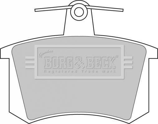 Borg & Beck BBP1503 - Тормозные колодки, дисковые, комплект autospares.lv